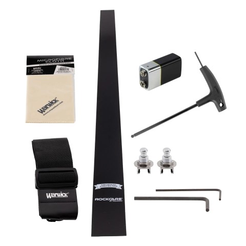 Warwick RockBass Streamer Standard Solid Black High Polish 5 Telli Bas Gitar