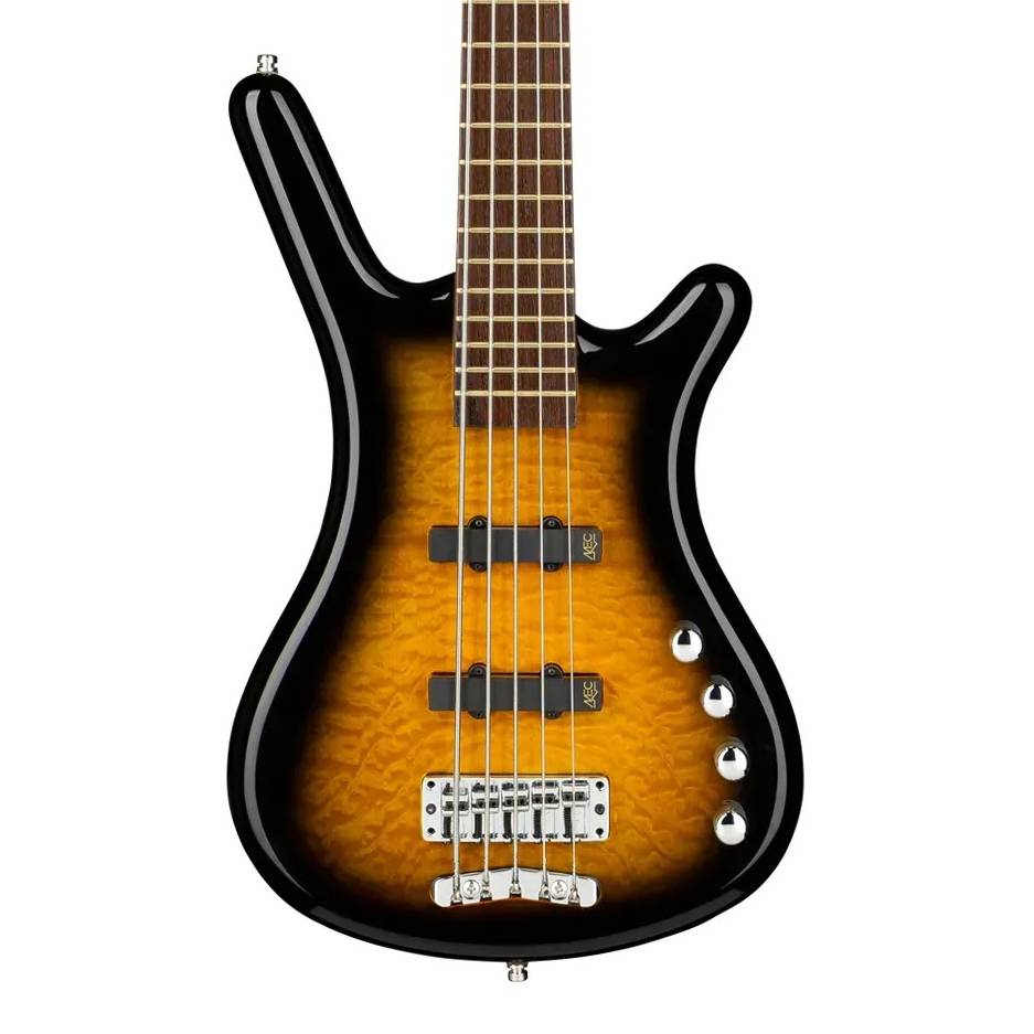 Warwick RockBass Corvette Classic Almond Sunburst Transparent High Polish 5 Telli Bas Gitar Warwick RockBass Corvette Classic Almond Sunburst Transparent High Polish 5 Telli Bas Gitar