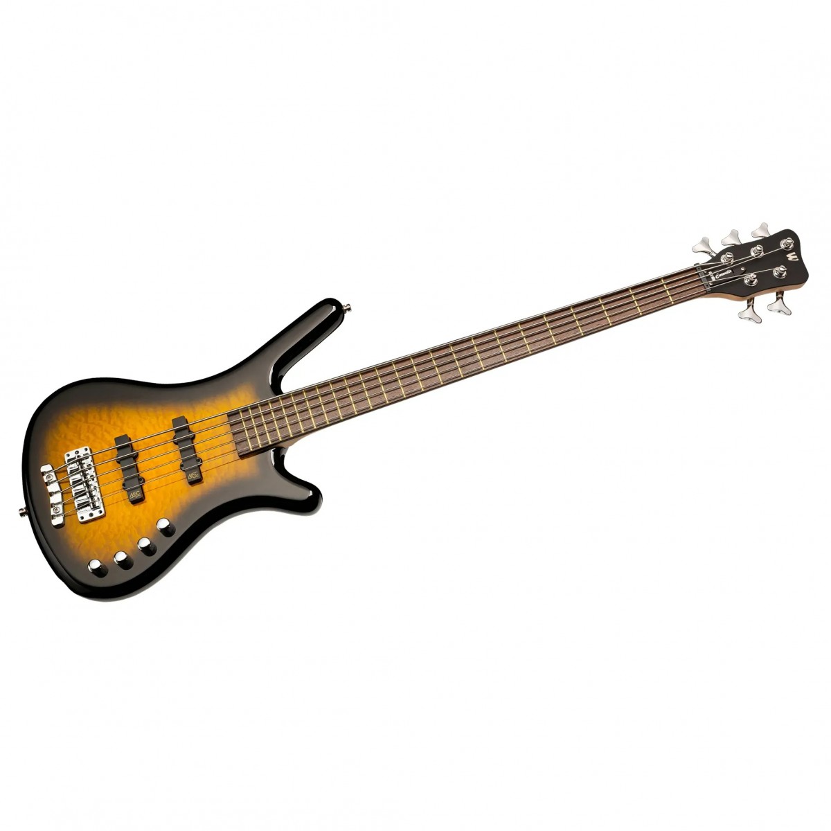 Warwick RockBass Corvette Classic Almond Sunburst Transparent High Polish 5 Telli Bas Gitar Warwick RockBass Corvette Classic Almond Sunburst Transparent High Polish 5 Telli Bas Gitar