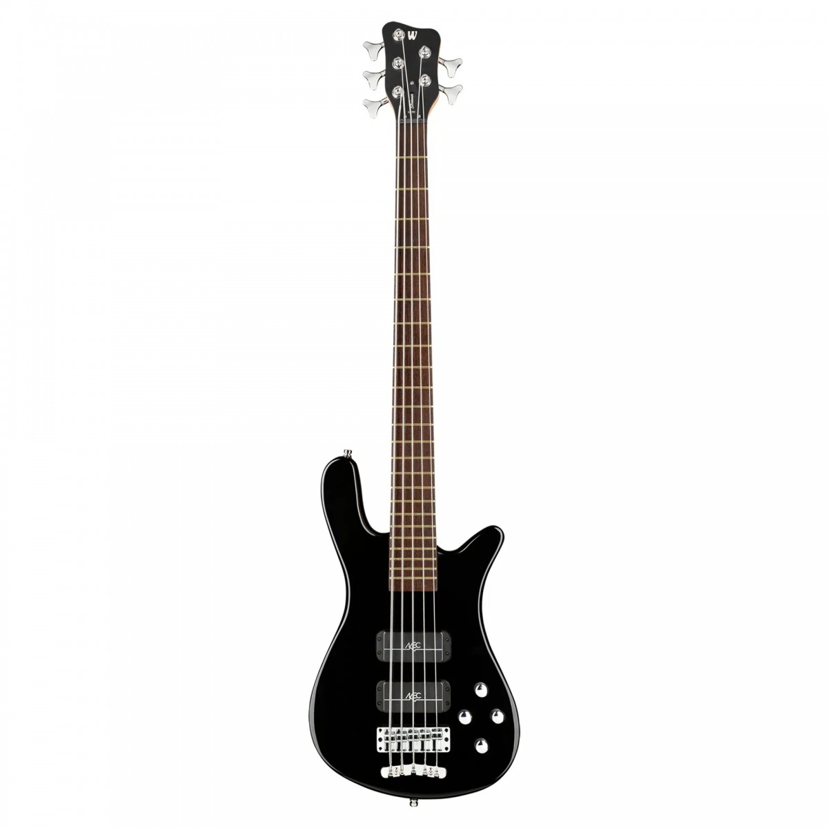 Warwick RockBass Streamer Standard Solid Black High Polish 5 Telli Bas Gitar